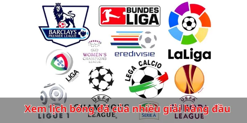 Cập nhật lịch bóng đá của những giải đấu hàng đầu được tìm kiếm nhiều nhất